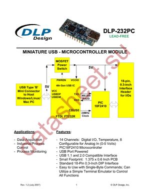 DLP-232PC datasheet  
